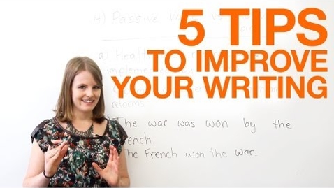 Thumbnail for entry C51 - 5 tips to improve your writing