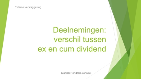 Thumbnail for EV2c Deelneming: Verschil tussen ex en cum dividend