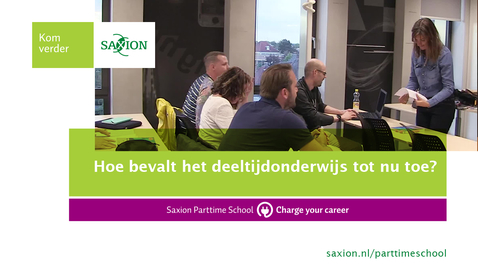 Thumbnail for Hoe bevalt het deeltijdonderwijs tot nu toe?