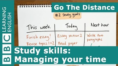 Thumbnail for Study Skills – Managing your time