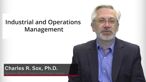 Thumbnail for Program Presentation - Industrial and Operations Management