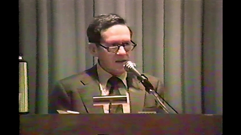 Thumbnail for 1988-01-04 Leo Marx DAAP Lecture Series : Envisioning Alternative Worlds