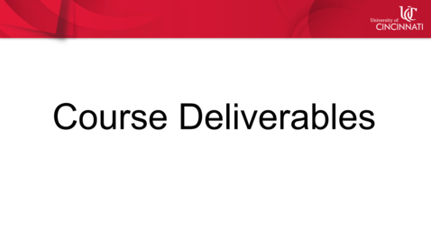 Thumbnail for Suzanne Masterson - Course Deliverables