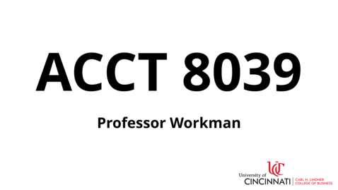 Thumbnail for ACCT 8039_Module 6 Introduction