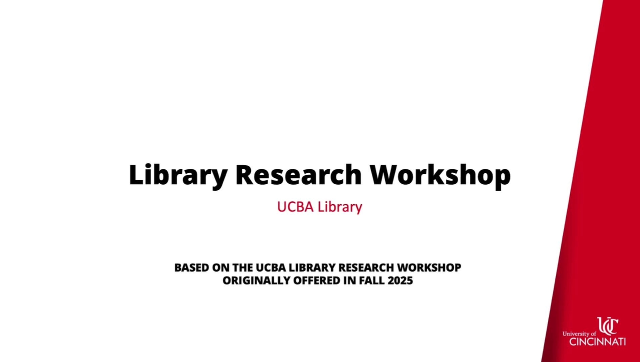 2025 UCBA Library Research Workshop for Composition