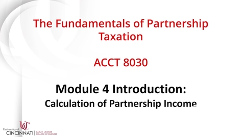 Thumbnail for ACCT8030 Module 4 Introduction