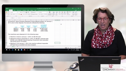 Thumbnail for ACCT7000 Excel Demo - Chapter 8 Alternate Problem 5