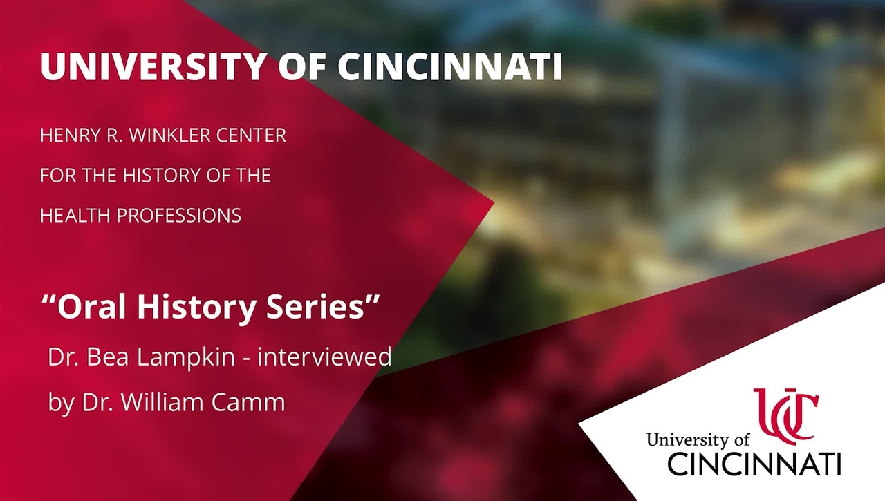 Bea Lampkin, MD, Interviewed by William Camm, MD, July 24, 2025