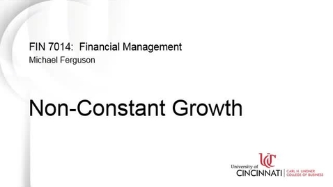Thumbnail for Non-Constant Growth