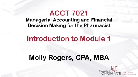 Thumbnail for ACCT7021 Module 1 Introduction