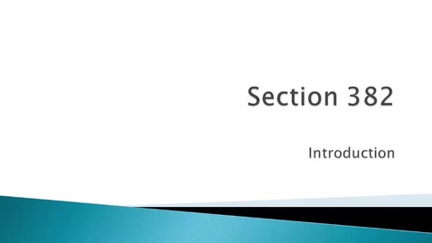 Thumbnail for Introduction to Section 382