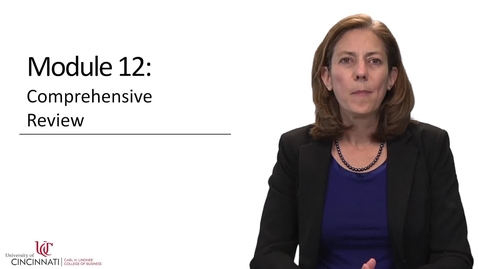 Thumbnail for ACCT2082 Module 12 Introduction