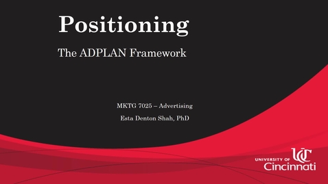 Thumbnail for Positioning ADPLAN