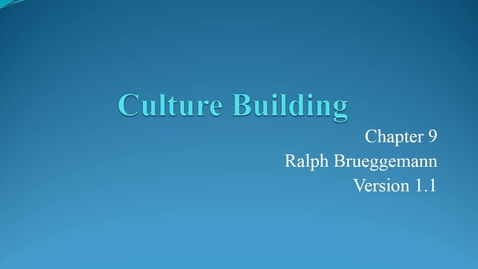 Thumbnail for ENTR 7082 Chapter 09 Culture Building
