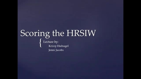 Thumbnail for LSLS 2005 Scoring the HRSIW