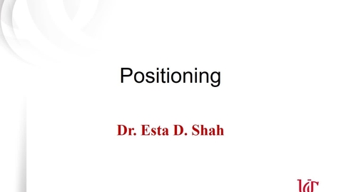 Thumbnail for MKTG7011 Lecture 3.2 Product Positioning