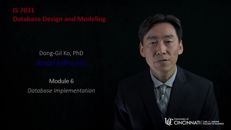 Thumbnail for IS7031 Module 6 Introduction