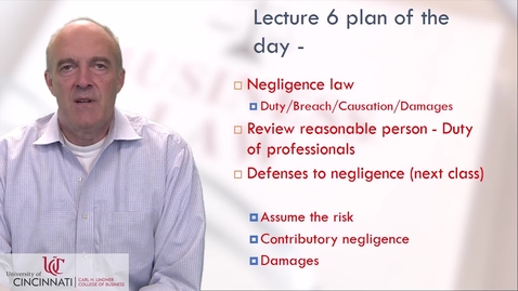 Thumbnail for BLAW2080 Tort Law Lecture 6