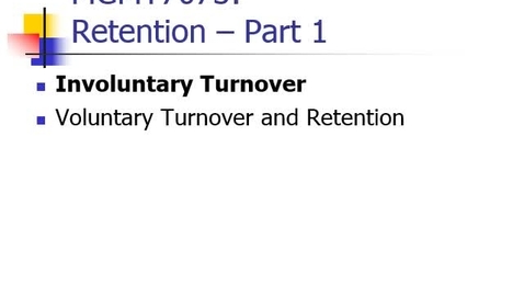 Thumbnail for Involuntary Turnover