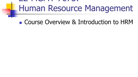 Thumbnail for Course Overview