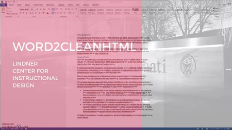 Thumbnail for Word2CleanHTML Video