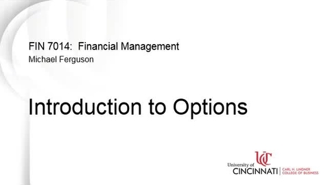 Thumbnail for Introduction to Options