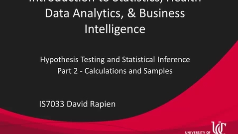 Thumbnail for IS7033-Rapien-L3-06- - Part 2 - Calculations and Samples.mp4