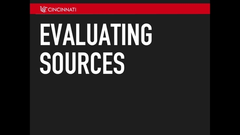 Thumbnail for Evaluating Sources