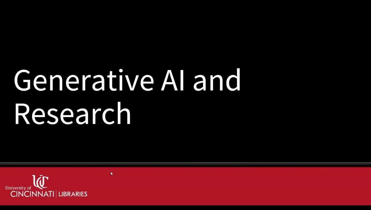 Generative AI and Research