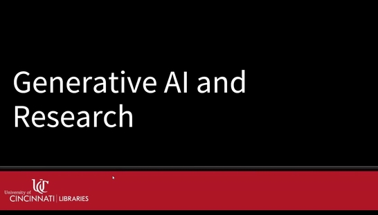 Generative AI and Research