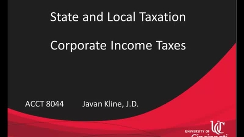 Thumbnail for Corporate Income Taxes Part 3
