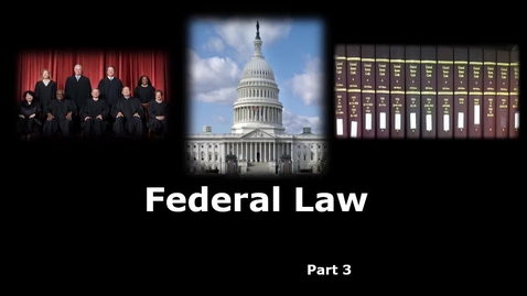 Thumbnail for Federal Law Video Part 3: Researching the US Constitution, Federal Statutes, and Federal Court Rules on Lexis  -- by Susan Boland