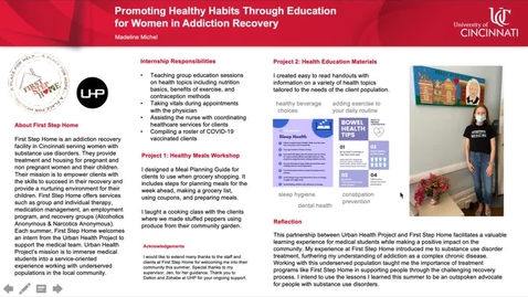 Thumbnail for Michel, M, Promoting Healthy Habits Through Education for Women in Addiction Recovery