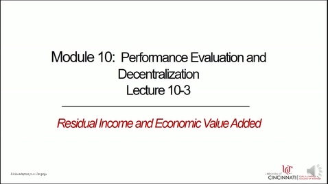 Thumbnail for Residual Income and Economic Value Added