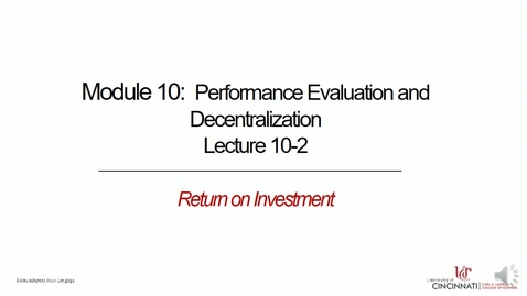 Thumbnail for Return on Investment