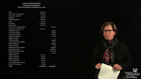 Thumbnail for ACCT7000 - Unadjusted TB to Adjusted TB and the Income Statement (12) 