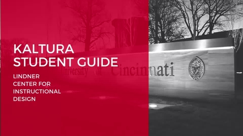 Thumbnail for Kaltura Student Guide