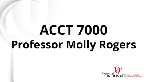 Thumbnail for ACCT7000 Module 10 Introduction