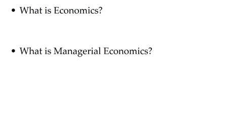 Thumbnail for ECON 7020 What is Managerial Economics?