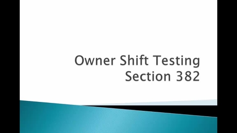 Thumbnail for Ownership Shift Testing