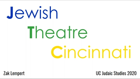 Thumbnail for Social Enterprise Track - 3rd Place - 40810 - Jewish Theatre Cincinnati