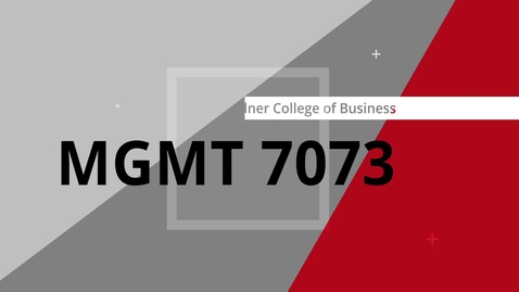 Thumbnail for MGMT7073 Suzanne Introduction