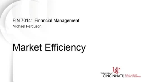 Thumbnail for Market Efficiency