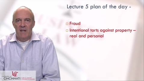 Thumbnail for BLAW2080 Tort Law Lecture 5