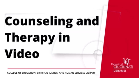 Thumbnail for Counseling and Therapy in Video