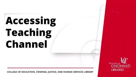 Thumbnail for Accessing Teaching Channel