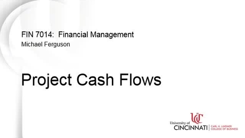 Thumbnail for Project Cash Flows