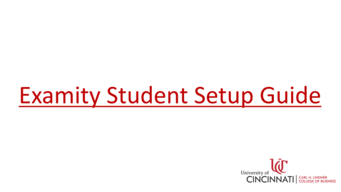 Thumbnail for Examity Student Setup Guide