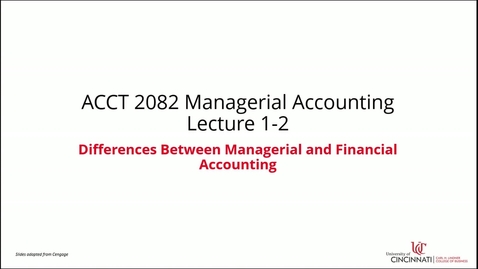 Thumbnail for Differences Between Managerial and Financial Accounting
