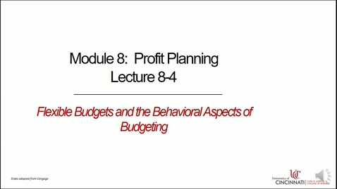 Thumbnail for Flexible Budgets and the Behavioral Aspects of Budgeting